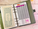 $5 Savings Challenge | Mini Savings Challenge Trackers | Fits A6 or A7 Budget Binders