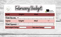February Budget Kit (2 Options)