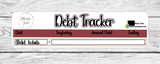 February Debt Tracker Kit- Two Options