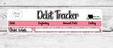 February Debt Tracker Kit- Two Options