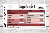 February Paycheck to Paycheck Kit - Two Options