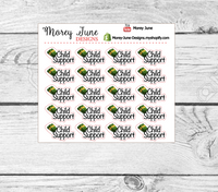 Child Support Payday Stickers