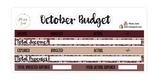 October Budget Kit (2 Options)