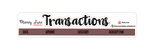 October Transactions Kit - Two Options