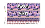 October Purple Halloween Monthly Overview & Budget