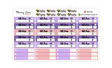 October Purple Halloween Monthly Overview & Budget