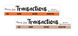 November Transactions Kit - Two Options