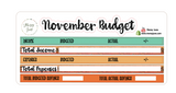 November Budget Kit (2 Options)