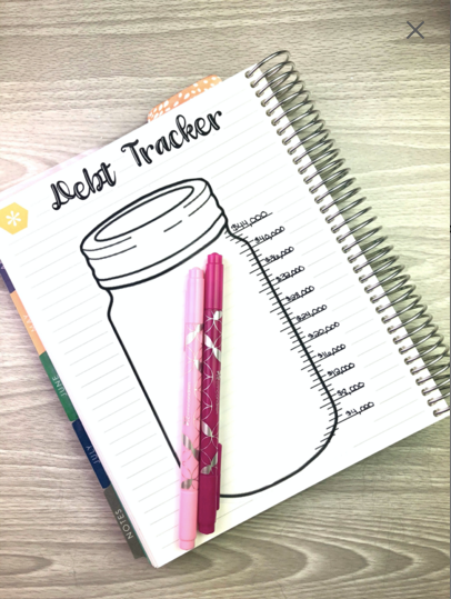 Debt Progress Tracker Stickers - Mason Jars - Multiple Options