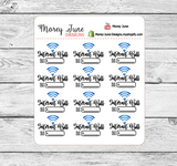 Internet Bill Due Icon Stickers