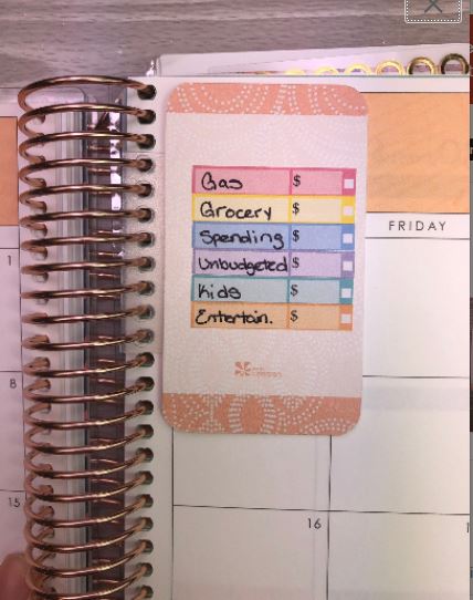 Laminated Clip-In Expense Legend