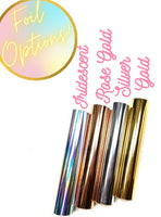 FOILED Month Script Stickers - Choose your foil!
