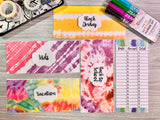 Customized Laminated Cash Envelope Set - Tie Dye 4