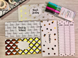 Customized Laminated Cash Envelope Set - Gold Foil 1