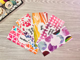 Customized Laminated Cash Envelope Set - Colorful Stripes 3