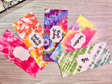 Customized Laminated Cash Envelope Set - Tie Dye 3