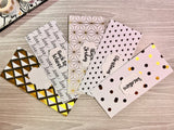 Customized Laminated Cash Envelope Set - Gold Foil 1