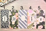 Customized Laminated Cash Envelope Set - Floral 3