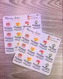 Mortgage Bill Due Icon Stickers