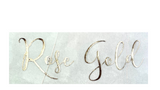 FOILED Month Script Stickers - Choose your foil!