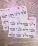 Water Bill Due Icon Stickers